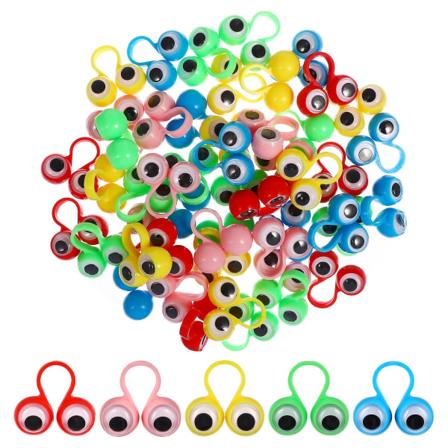 50 stk Fingerdukker Edukativ Intelligente Fingerdukker Store Øjne Finger Ring Dukker Sjove Finger Spil Legetøj Til Børn Børn Gave Fest Favorit (