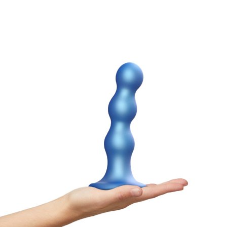 strap-on-me: DILDO PLUG BALLS METALLIC BLUE - L - Vuxen.dk: For ham