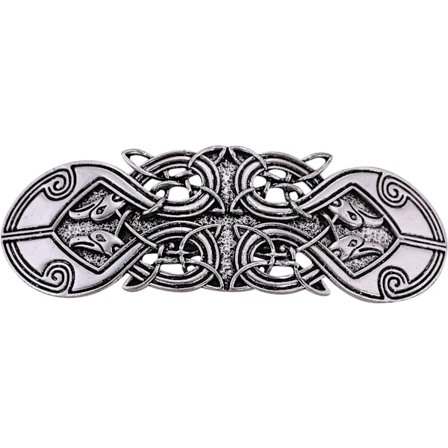 Metal Celtic hiuspidike retro Odinin korppi hiusneula käsintehty jousipuristin hiuskorut häät morsius hiuskoristeet naiset(Hopea)