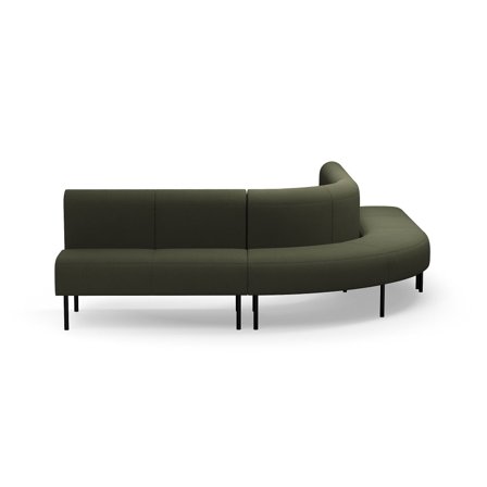 Sofa VARIETY, 90° Außenecke, Stoff Blues CSII, olive