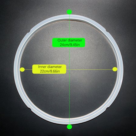 18-24 cm Silikonerstatning klar pakning Hjemmetrykkkoker