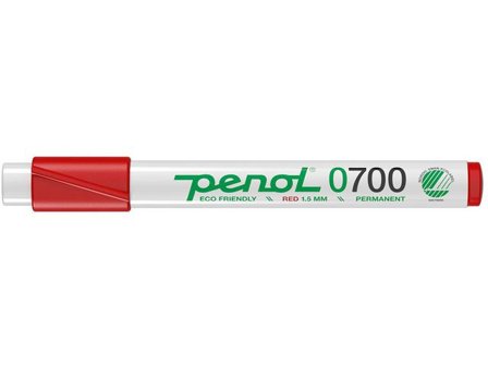 PENOL Märkpenna 0-700 perm 1,5mm röd - Lyreco - Kontorsmaterial - Pennor - Märkpennor - Rund spets