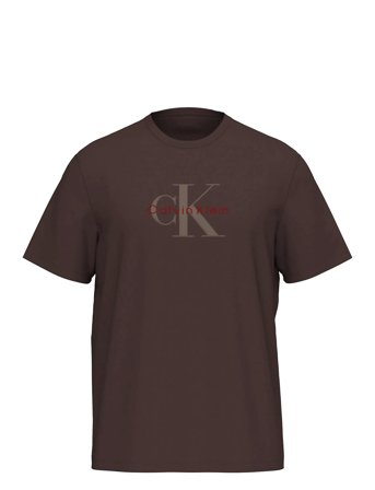 Calvin Klein Jeans Ss Hero Monologo Tee 20S - Brown - XS