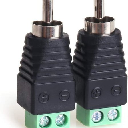 RCA-pluggadapterplint, RCA till AV-plint skruvanslutning kontakt KLB