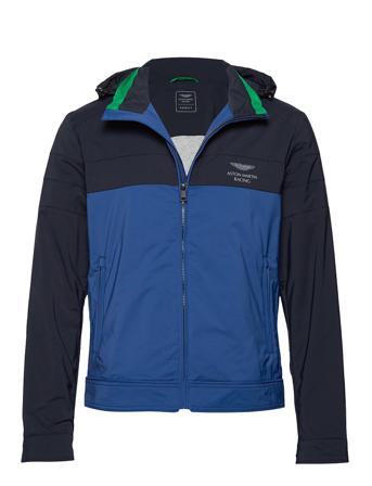 Amr Colour Block Moto Ohut Takki Sininen Hackett London