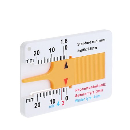 1 st Nytt däck mönsterdjupsmätare Bil Motorcykel Trailer Van Wheel Measure Tool
