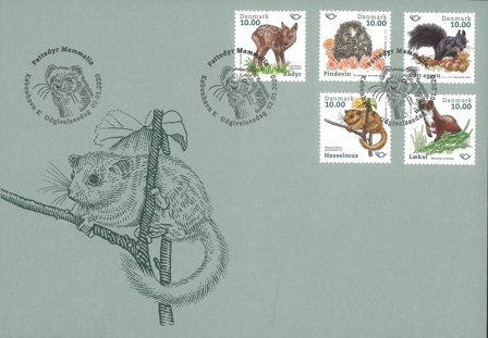 Danmark - Pattedyr Nordenudgave - Førstedagskuvert