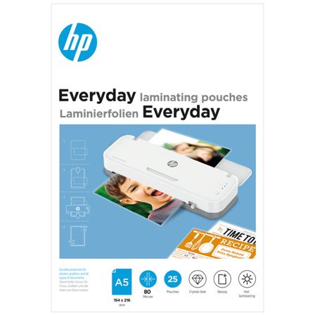 HP Lamineringsposer A5 80mic 25-pakke