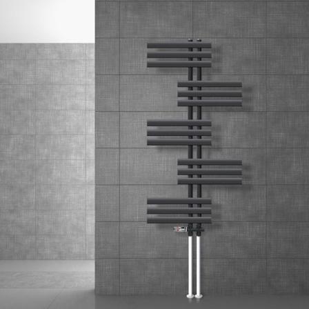 Badrumsradiator Leon 600x1200 Mm Antracit Med
