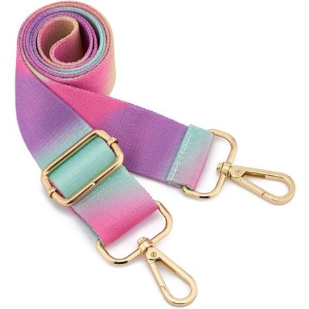 Bred axelrem justerbar ersättningsbälte crossbody canvasväska handväska (färgglad)