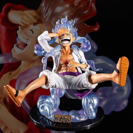 17cm Anime One Piece Figur Luffy Gear 5 Actionfigur Solgud Luffy Nika PVC Actionfigur Staty Samlarmodell Dockleksaker[GL] white