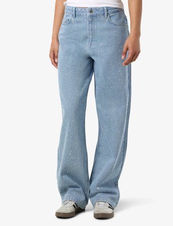 NOISY MAY Nmjannel Hw Loose Jeans Fo088Lb Noos - Blue - 30 x 32