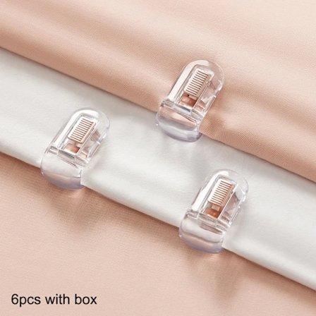 6 st Sängkläder Lakan Clips Täcke Hållare Halkfria Täcke Clips Transparent