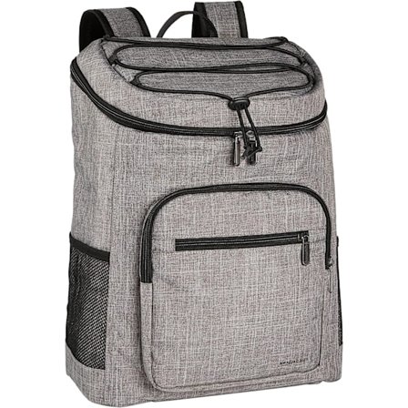 Stor Kapacitet Lækagesikker Isoleret Blød Køletaske/Kølerygsæk/Madpakke til Picnic, Camping, Rejser, Strand, Grå