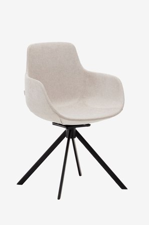 Kave Home - Spisestol - tissiana 2-pakning - Beige - Stoler - Fra Homeroom