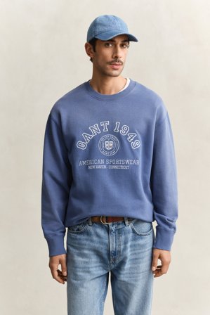 GANT Herren Sweatshirt mit Sprühgrafik (4XL) Blau