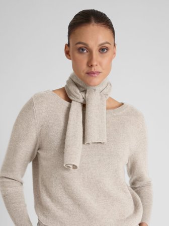 Kashmina - Miniskjerf "Softy" - beige - Size Onesize