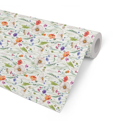 HEDLUNDS OF SWEDEN Presentpapper 57cmx154m Wildflowers - Lyreco - Emballage och lagerutrustning - Presentinslagning - Presentpapper och Julpapper