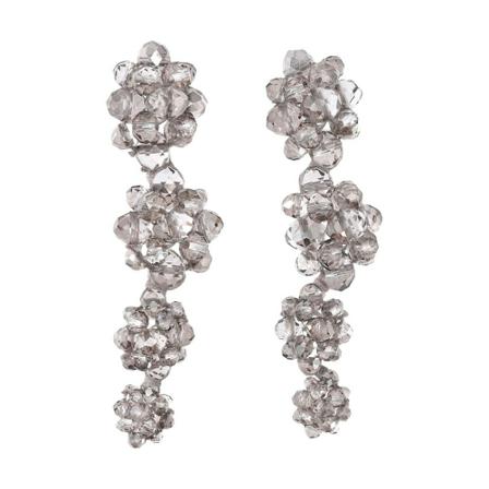 Custommade Ziva Earrings Grå, Dame Øreringe, Størrelse: ONE Size