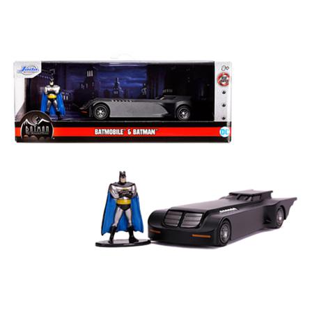 Batman Jada Bilar Cars Metall 1:32 Batmobile Flat + Figur