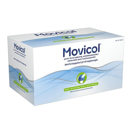 Movicol Pulverbreve Lemon 100 stk, Medicin & Pleje, Mave & Tarm, Forstoppelse
