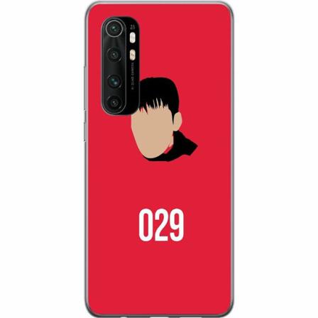 Xiaomi Mi Note 10 Lite Genomskinligt Skal Squid Game