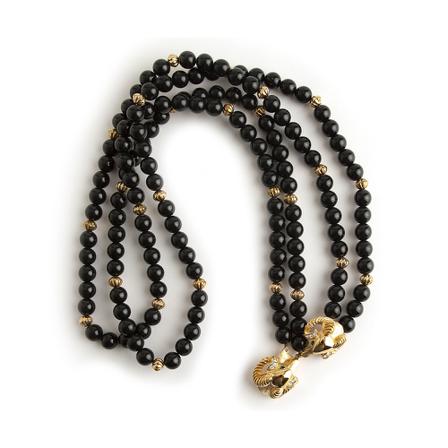 Kenneth Jay Lane Pre-owned, Pre-owned necklace Zwart, Dames, Maat:ONE Size