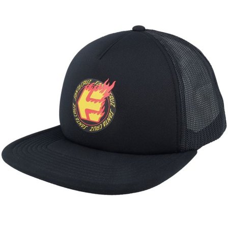Etnies - Svart trucker Keps - Sc Flame Black Trucker @ Hatstore