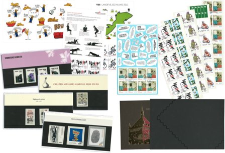 Danmark 2011 - 14 Stemplede produkter - frimärkssamling