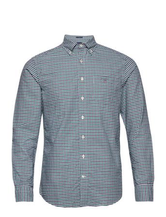 The Oxford 3 Col Gingham Reg Bd Green GANT