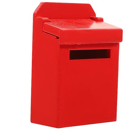 Miniatyyripostilaatikon malli Miniatyyripostilaatikon pienoismalli Pieni puinen postilaatikko Mini talopostilaatikon sisustus