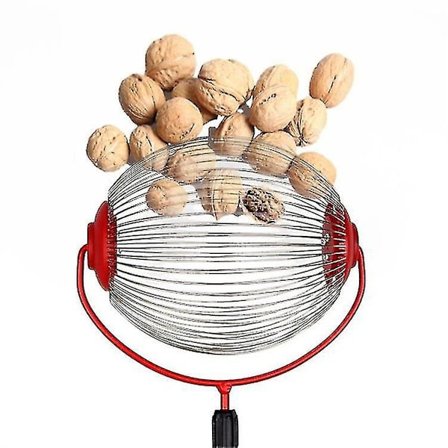 Justerbar Letvægts Udendørs Nøddeopsamler, Rustfrit Stål Nøddeplukningsrulle Haveværktøj Til Frugtgård Familie