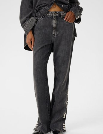 Gestuz Zuvagz Hw Straight Jeans - Grey - 25