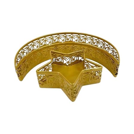 2x Ramadan Dessert Display Bakke Mad Display Bakke Eid Mubarak Serveringsbakke til Desserter