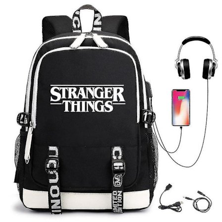 Stranger Things Backpack Usb Rechargeable Backpack Student School Bag