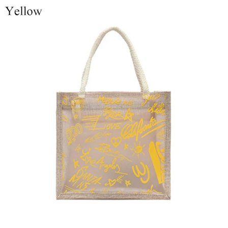 Handväska Liten tygväska GUL gul