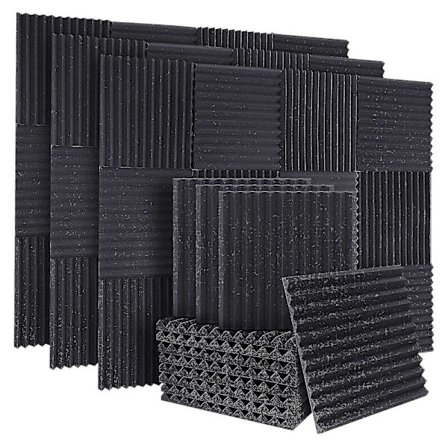 50 stk Akustisk Lydtett Skum Lydabsorberende Paneler Lyd Isolasjonspaneler Kile For Studiovegg(best)