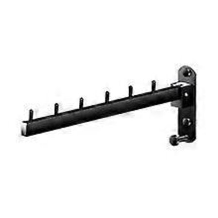 90 sammenleggbart veggmontert klesstativ - Svart uttrekkbart veggmontert tørkestativ med kroker, tørkestativ for balkong, bad, soverom, hotell