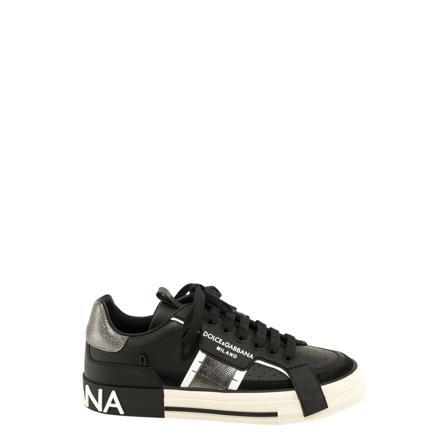 Dolce & Gabbana 2.Zero Custom Sneakers with Contrasting Details , Zwart , Heren , Maat: 44 EU
