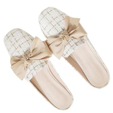 Kvinnor Slip På Mules Stängd Toe Flats