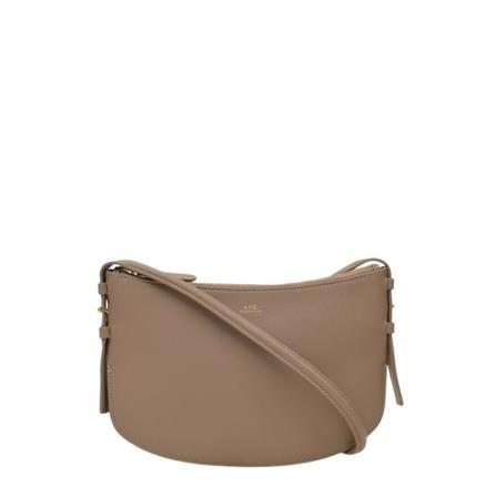 A.p.c., Clutch Aiko Bak Sandy Taupe Shoulder & Hobo Bags Bruin, Dames, Maat:ONE Size