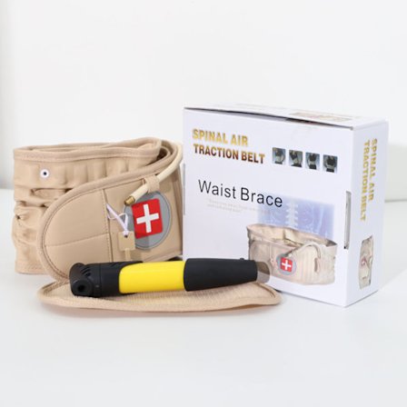 Dekompressionsbælte til ryggen, til lindring af smerter i lænden, lændedekompression