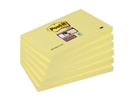Post-it Notes SS 76x127mm gul 6/fp - Lyreco - Kontorsmaterial - Notes och Post-It - Notes - Extra sticky