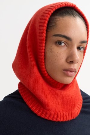 Soft Goat - Balaclava - Cashmere beanie - One Size - Tangerine