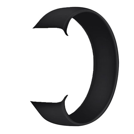 Solo Loop Strap Elastisk flytande silikon Sträckbar SVART S