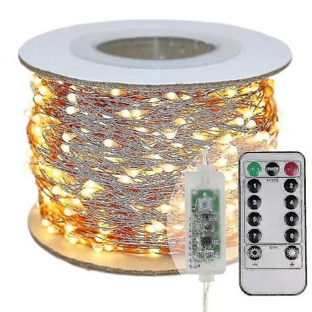 30m 50m 100m LED-lysdekorasjon Soveromsdekorasjon Nyttårsgirlander