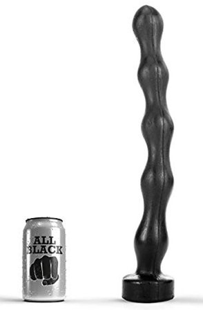 Kjøp All Black Anal Beads 41,5 cm - Ekstra lang analdildo | God pris