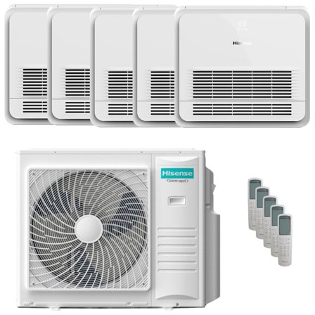 Condizionatore Hisense Console AKT penta split 9000+9000+9000+9000+9000 BTU inverter A++ unità esterna 10 kW