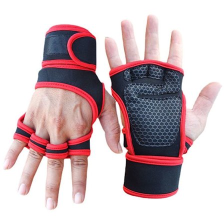Gym Handskar Handledsträning Fitness RED M