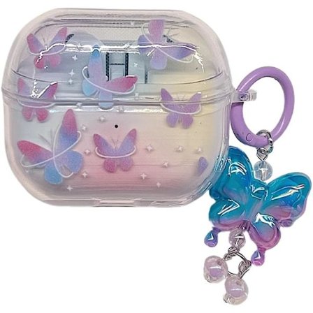 Skall for Galaxy Buds 3 & Buds 3 Pro Gjennomsiktig Mykt Øretelefonbeskyttelse med Krok Støtsikkert Øretelefon Skall for Jenter